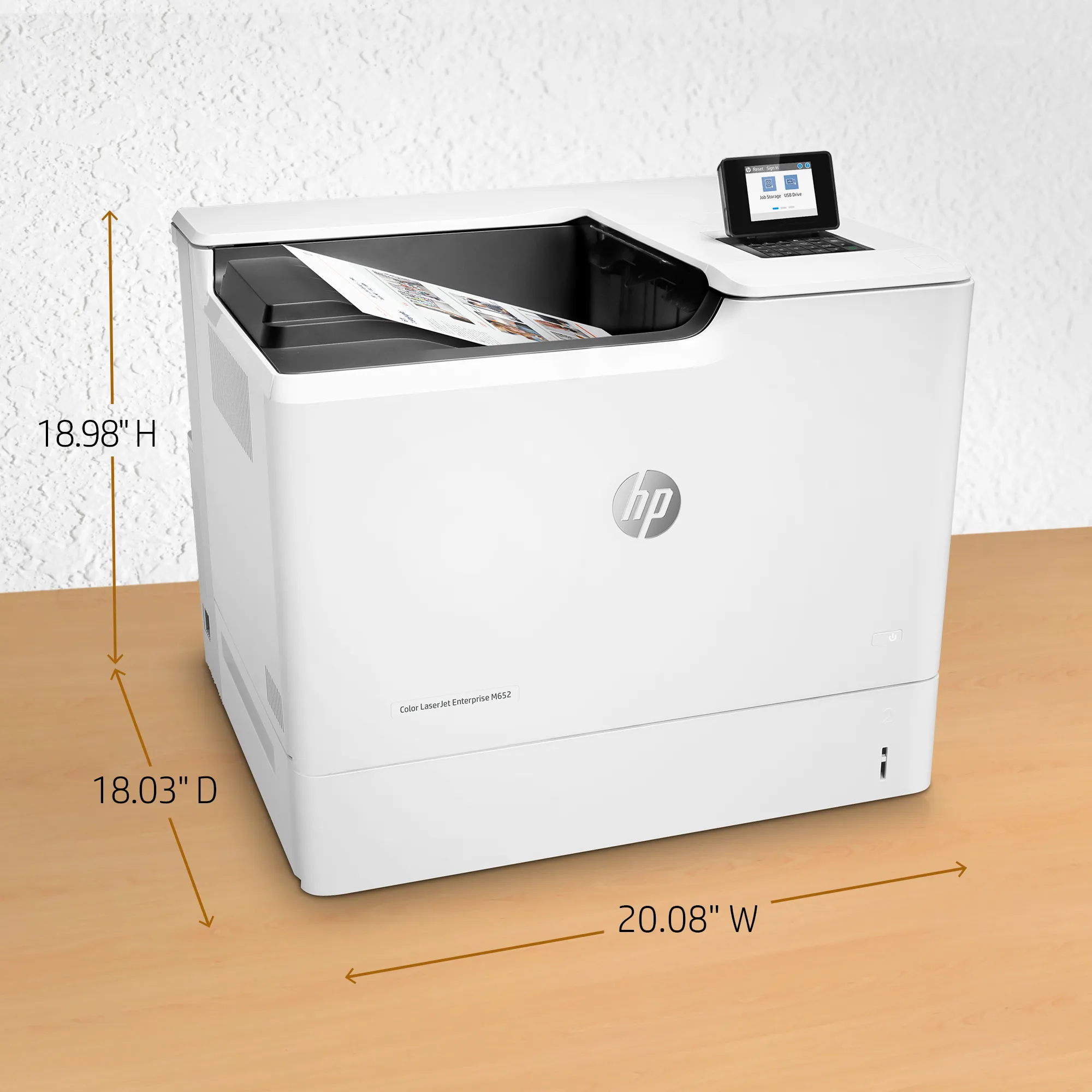 HP Color LaserJet Enterprise M652n LAN/Wi-Fi, A4 - colour laser printer