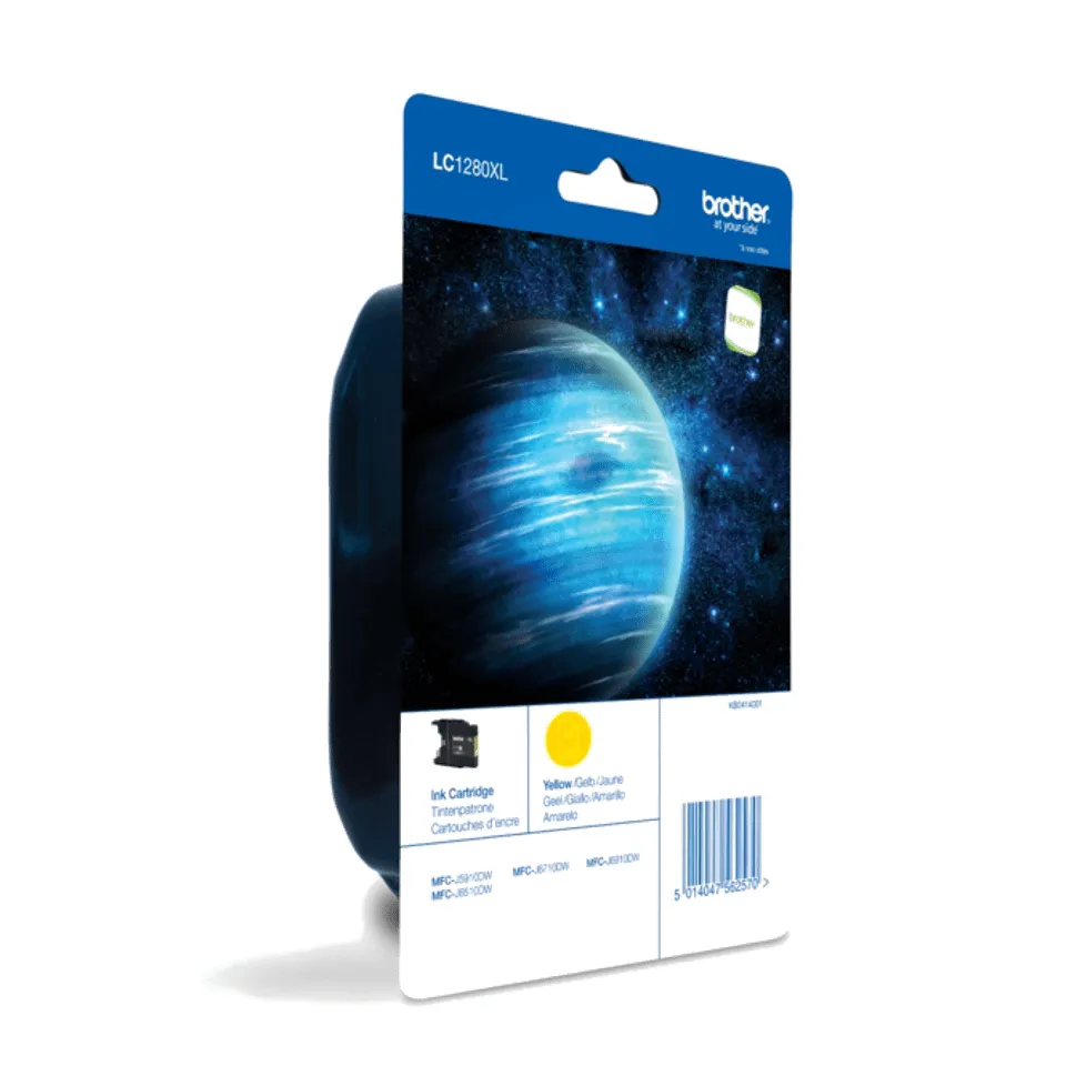 Brother LC1280XLYBP XL ink cartridge, 265.63 ml, Yellow