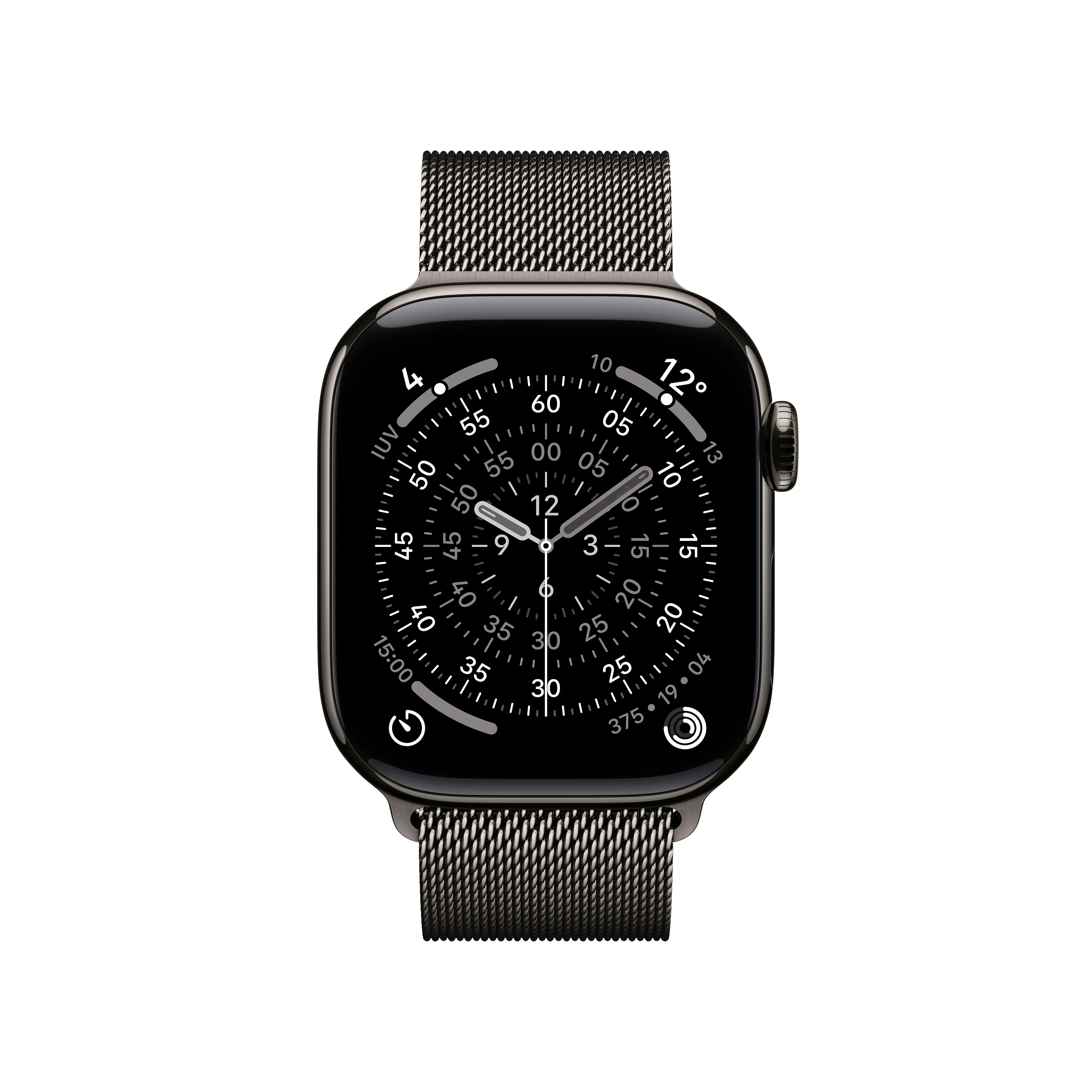 Apple Watch Series 11 (GPS + Cellular) 42mm Slate Titanium Case with Milanese Loop