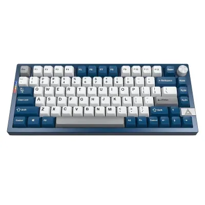 Montech Mkey PRO 75% - Freedom Gateron G Pro 3.0 Brown -pelinäppäimistö, sininen/valkoinen
