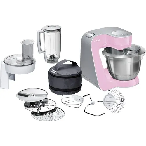 Bosch MUM5 CreationLine MUM58K20 Køkkenmaskine 3.9liter Pink/sølv