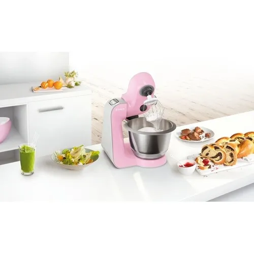 Bosch MUM5 CreationLine MUM58K20 Køkkenmaskine 3.9liter Pink/sølv