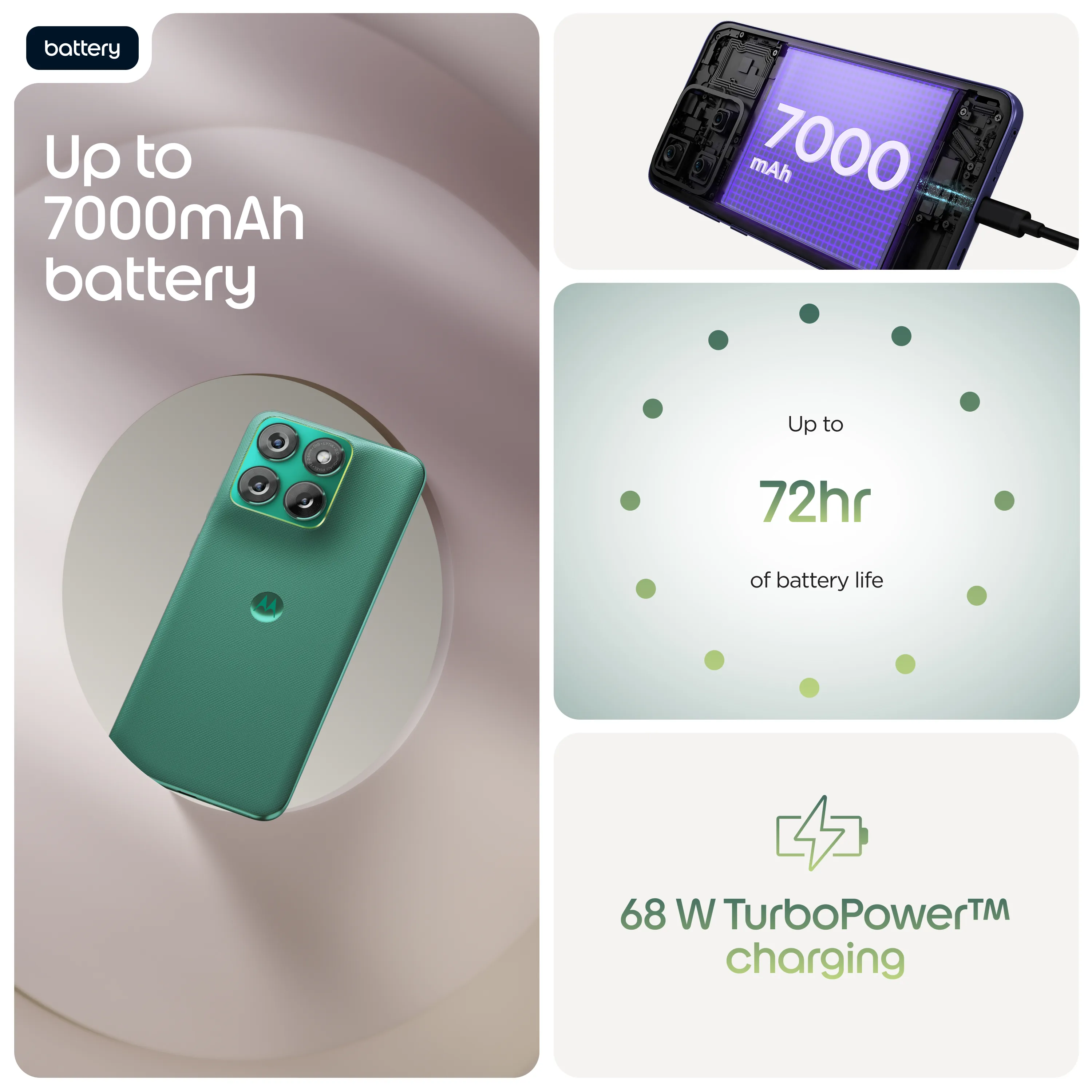 Motorola Edge 70 Fusion 8/256GB, PANTONE Sporting Green