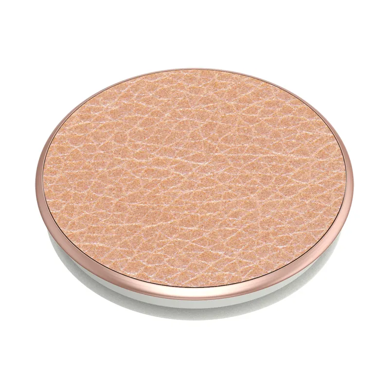 POPSOCKETS Pebbled Vegan Leather Rose Gold
