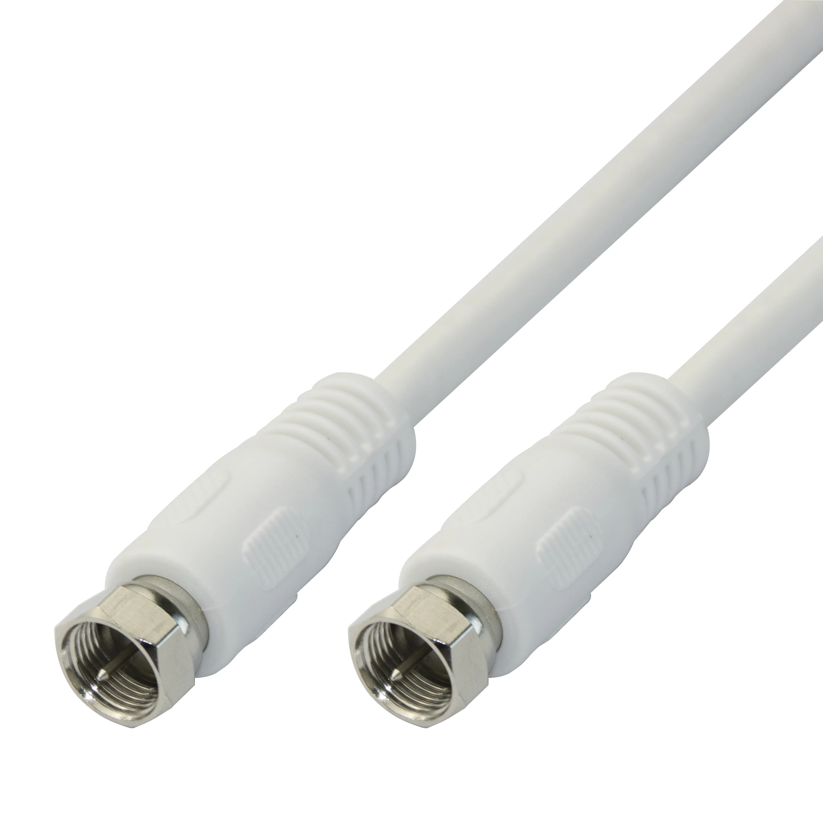 DELTACO R00150014 - F-typ antennkabel, 7,5 m, vit