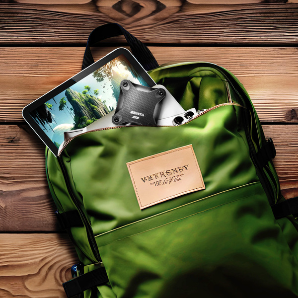 A-DATA SD620 512GB External SSD with USB 3.2 Gen 2, Rugged, Portable, for console gaming, Black