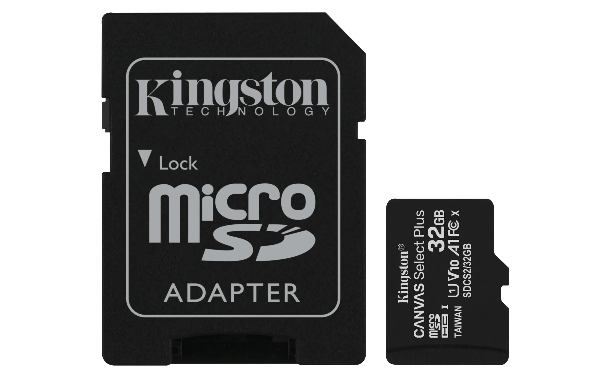 Kingston Canvas Select Plus 32 Gt MicroSDHC -muistikortti + SD-adapteri