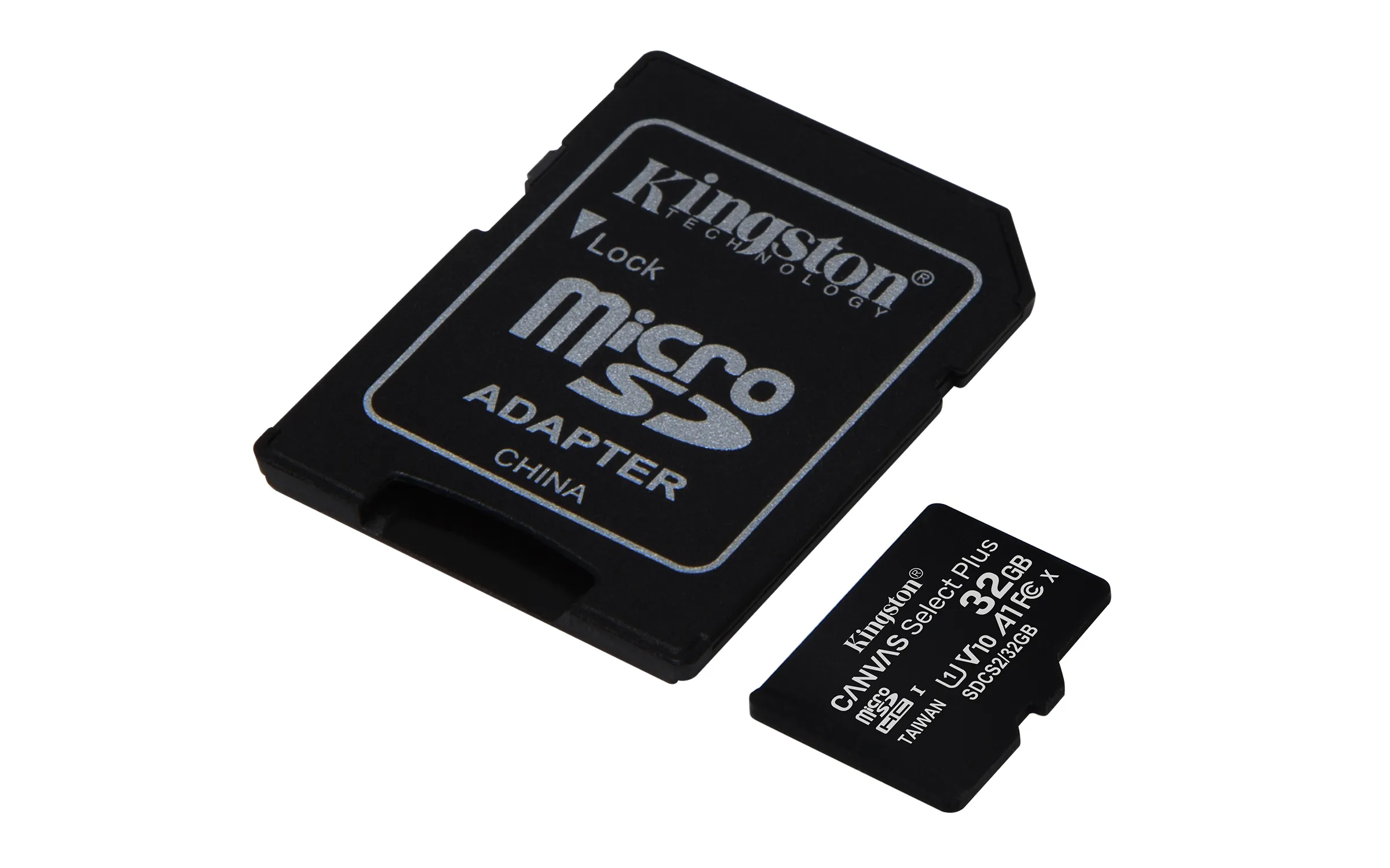 Kingston Canvas Select Plus 32 Gt MicroSDHC -muistikortti + SD-adapteri