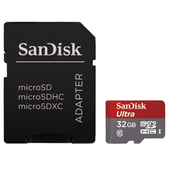 SANDISK Micro SDHC Ultra 32 GB 80MB/s UHS-I Adapter