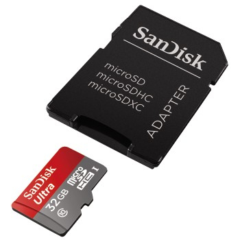 SANDISK Micro SDHC Ultra 32 GB 80MB/s UHS-I Adapter