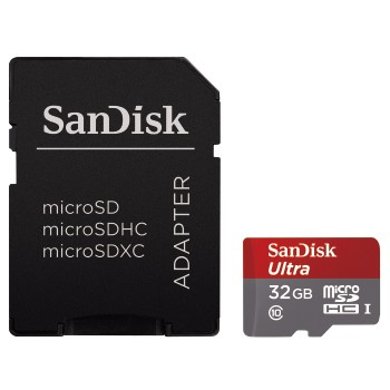 SANDISK Micro SDHC Ultra 32 GB 80MB/s UHS-I Adapter