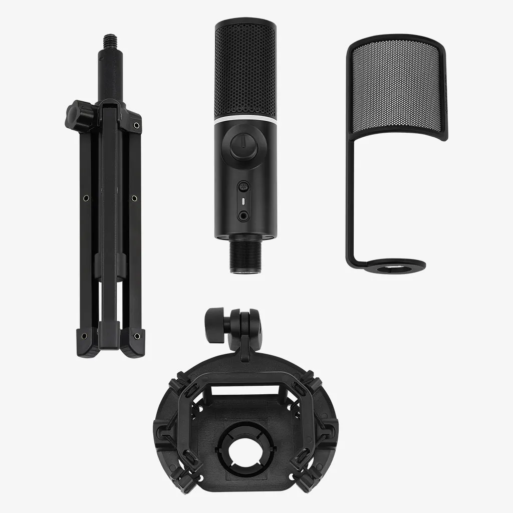 Streamplify Mic Tripod RGB -  microphone, black