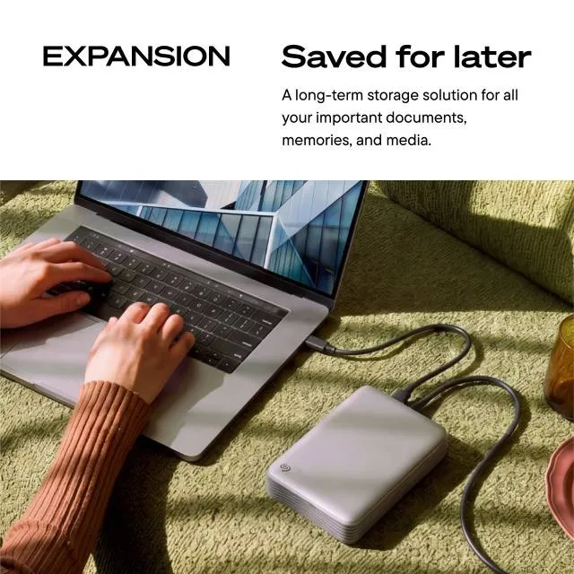 Seagate Expansion Desktop Refresh 8 Tt USB 3.0 -ulkoinen SSD, musta