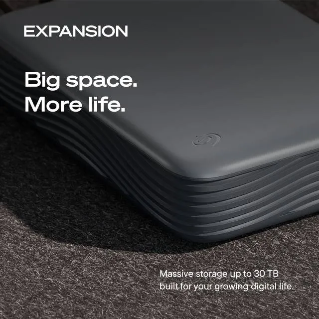 Seagate Expansion Desktop Refresh 8 Tt USB 3.0 -ulkoinen SSD, musta