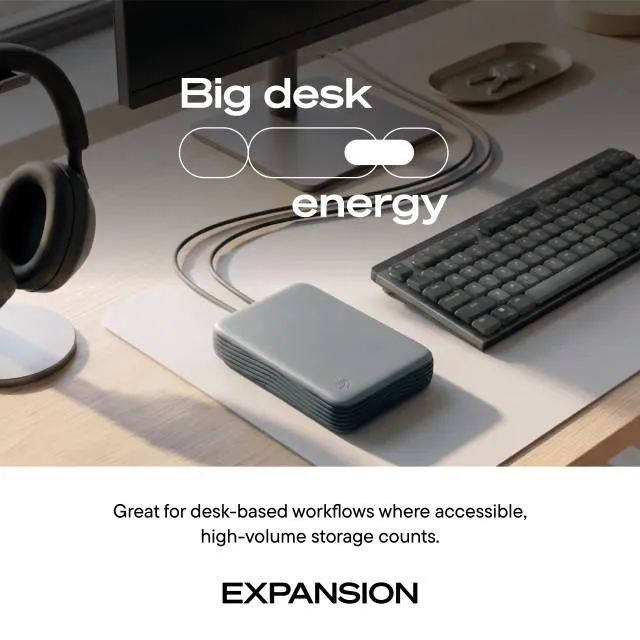 Seagate Expansion Desktop 16 Tt USB 3.0 -ulkoinen HDD, musta