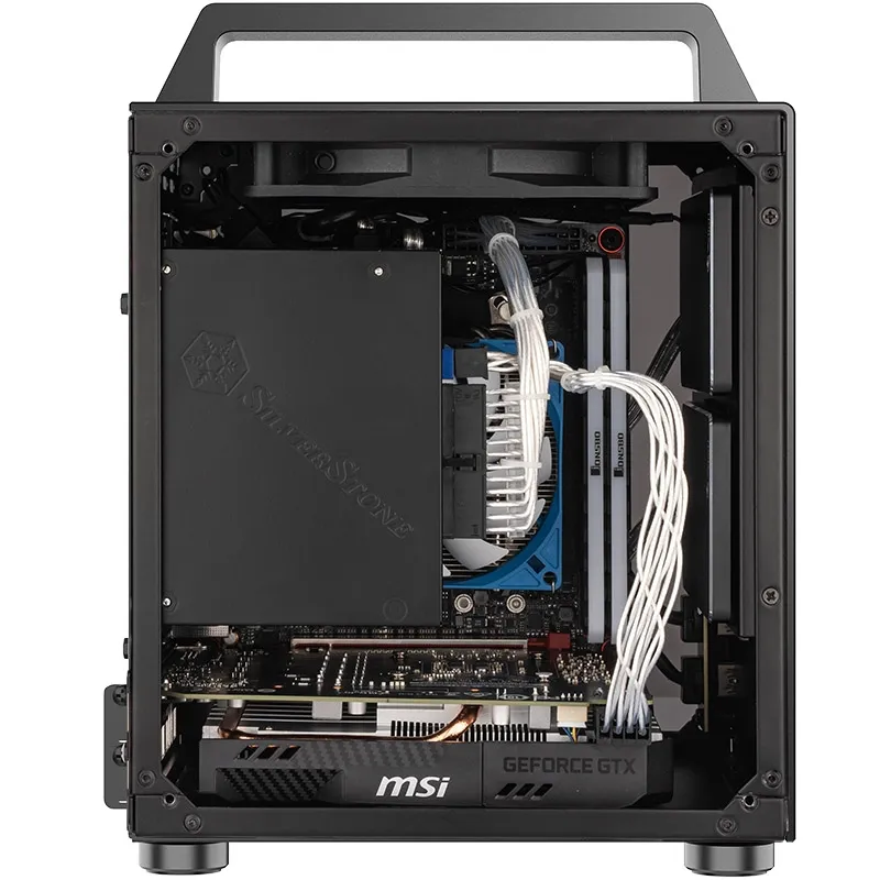 Jonsbo T8, Tempered Glass -Mini-ITX-kotelo, musta