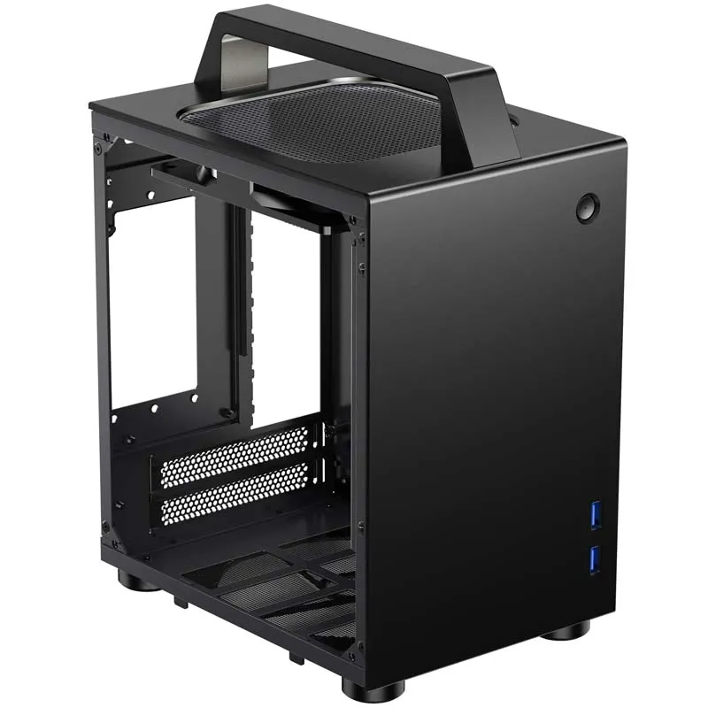 Jonsbo T8, Tempered Glass -Mini-ITX-kotelo, musta