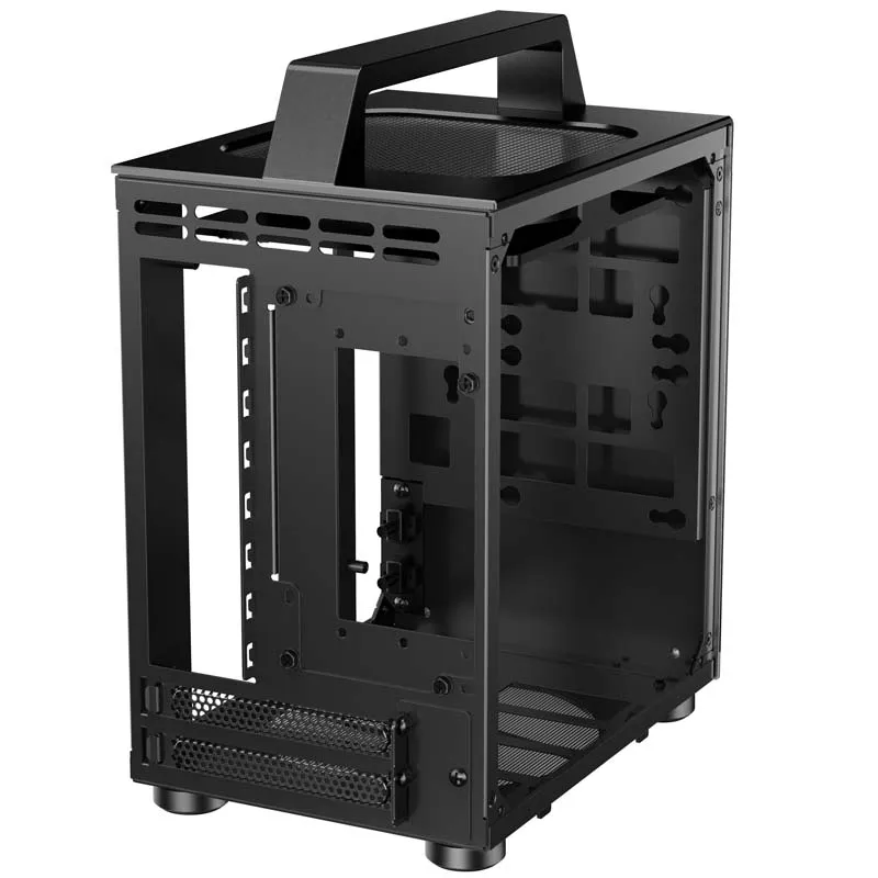 Jonsbo T8, Tempered Glass -Mini-ITX-kotelo, musta