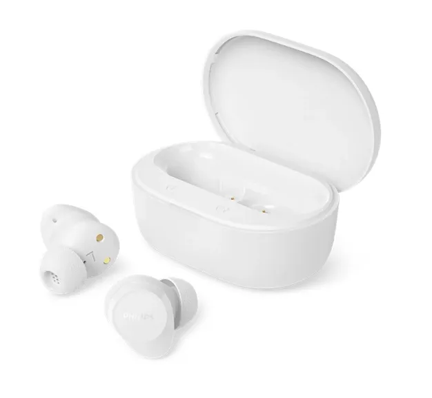 Philips TAT1300WT/00 -langattomat nappikuulokkeet, valkoinen