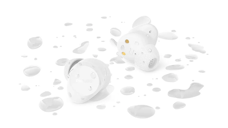 Philips TAT1300WT/00 -langattomat nappikuulokkeet, valkoinen