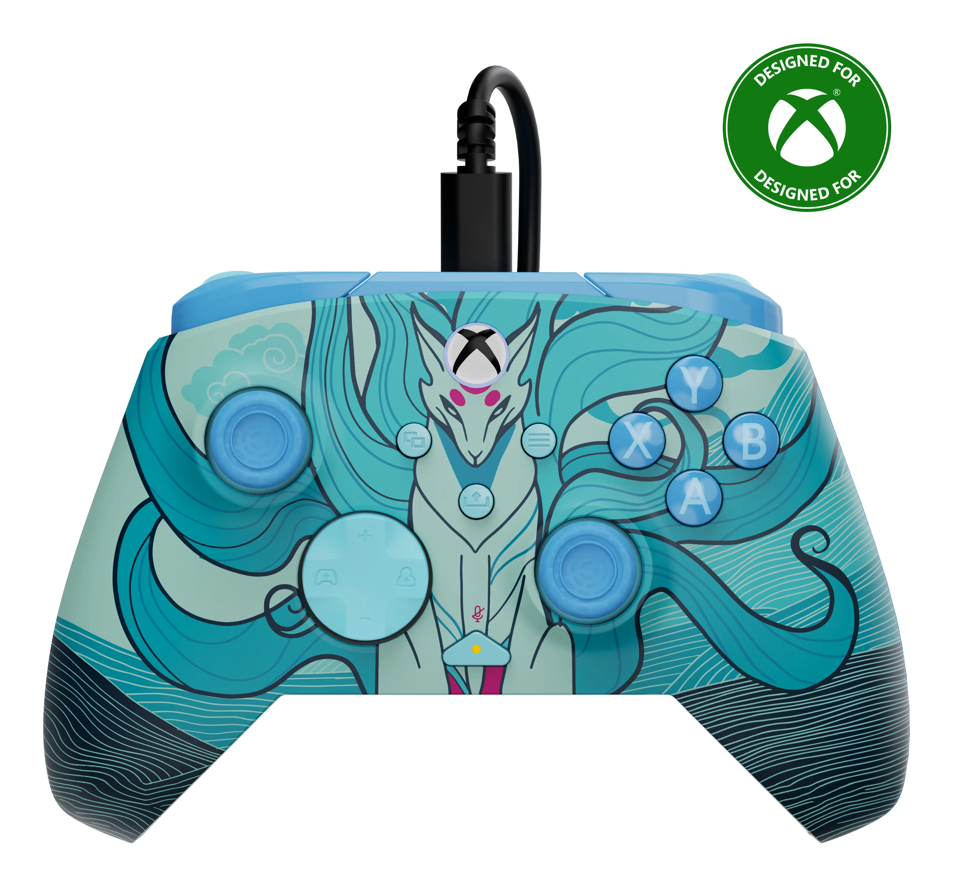 Turtle Beach Rematch Advanced Wired Controller for PC, Xbox Series X|S & Xbox One - Blue Kitsune