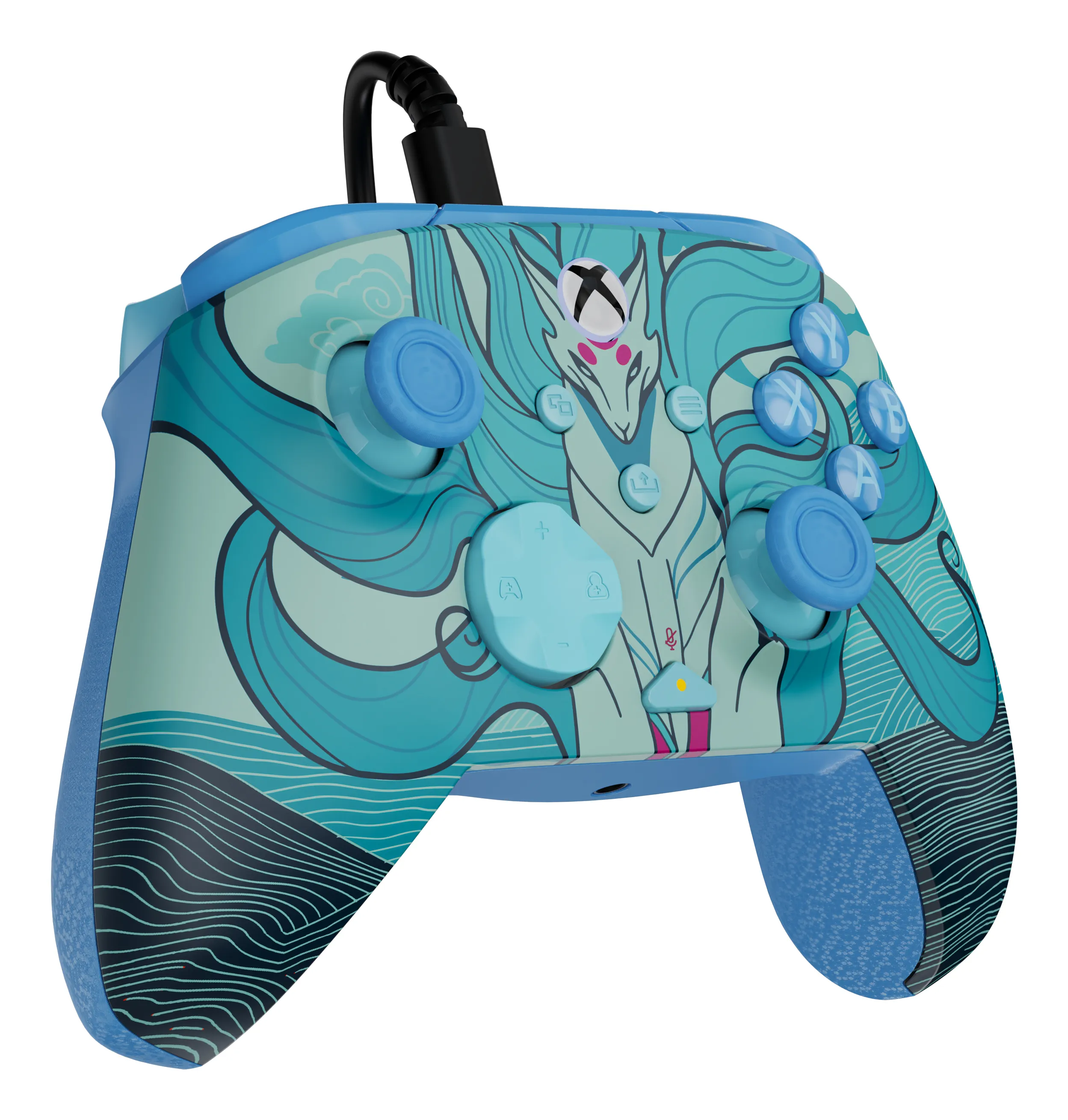 Turtle Beach Rematch Advanced Wired Controller for PC, Xbox Series X|S & Xbox One - Blue Kitsune