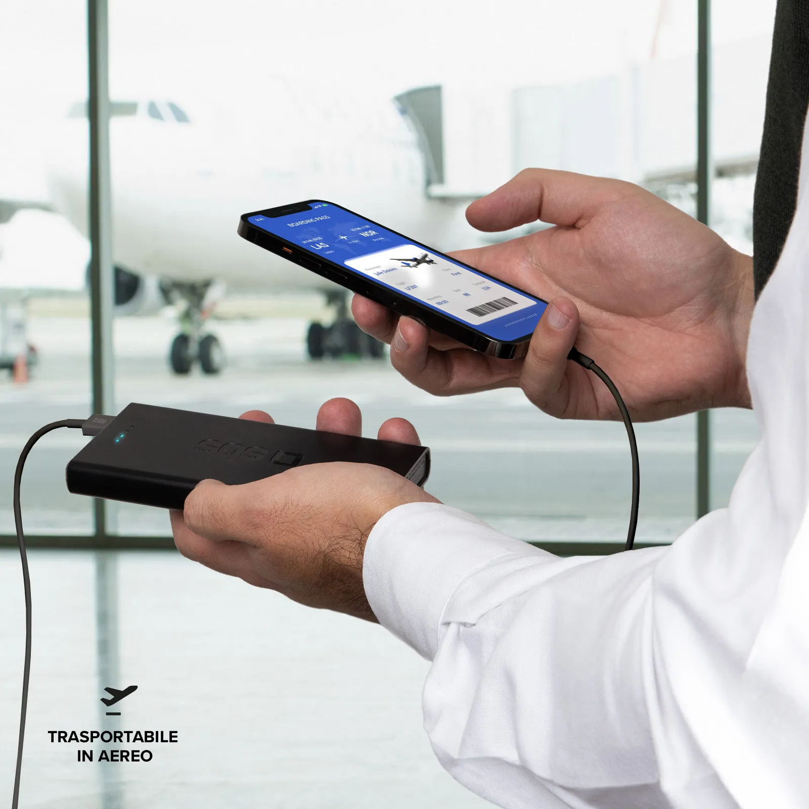 SBS TTBB10000FASTPD20K 10000 mAh, 20 W PD 20W - powerbank, Black