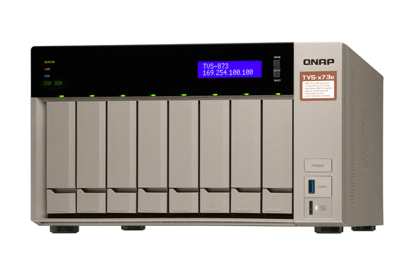 Qnap TVS-873E-4G, 8-bay - Personal Cloud NAS