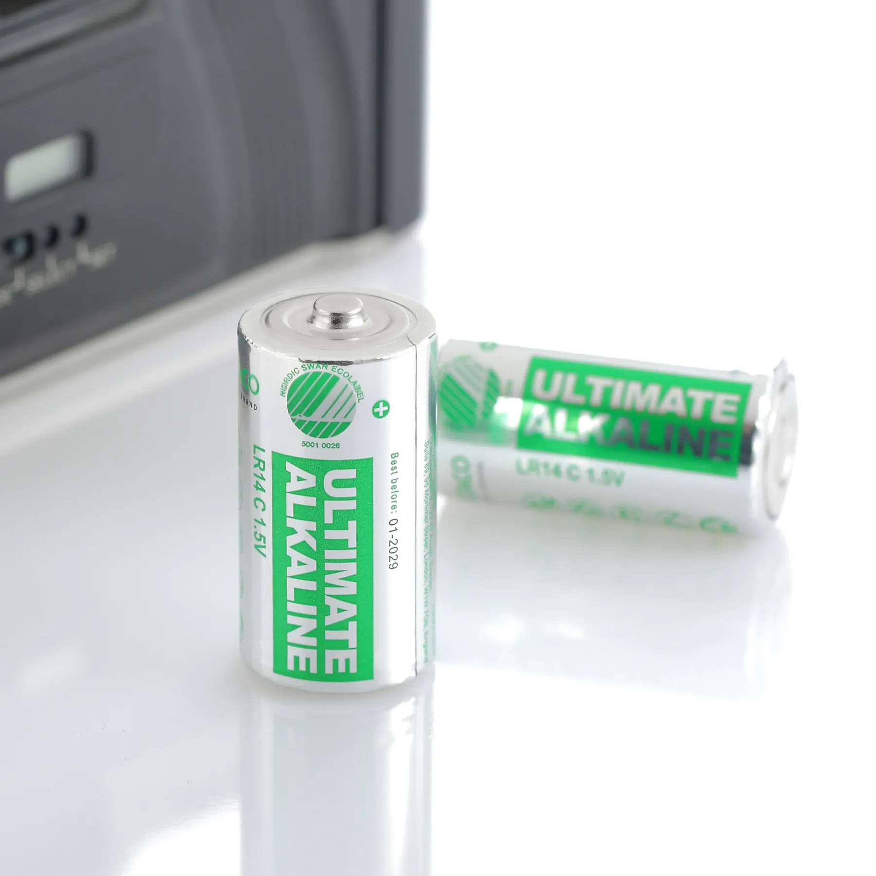 DELTACO Ultimate Alkaline batteries, LR14/C size, 2-pack
