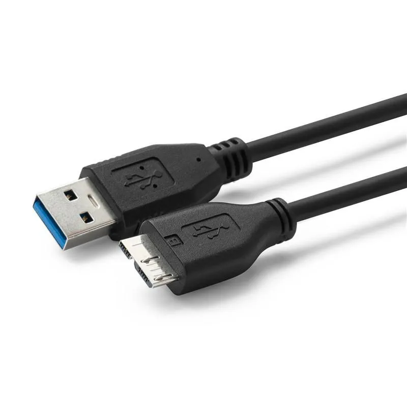 MicroConnect USB-A – Micro-USB B 3.0 -kaapeli, 0,5 m, Musta
