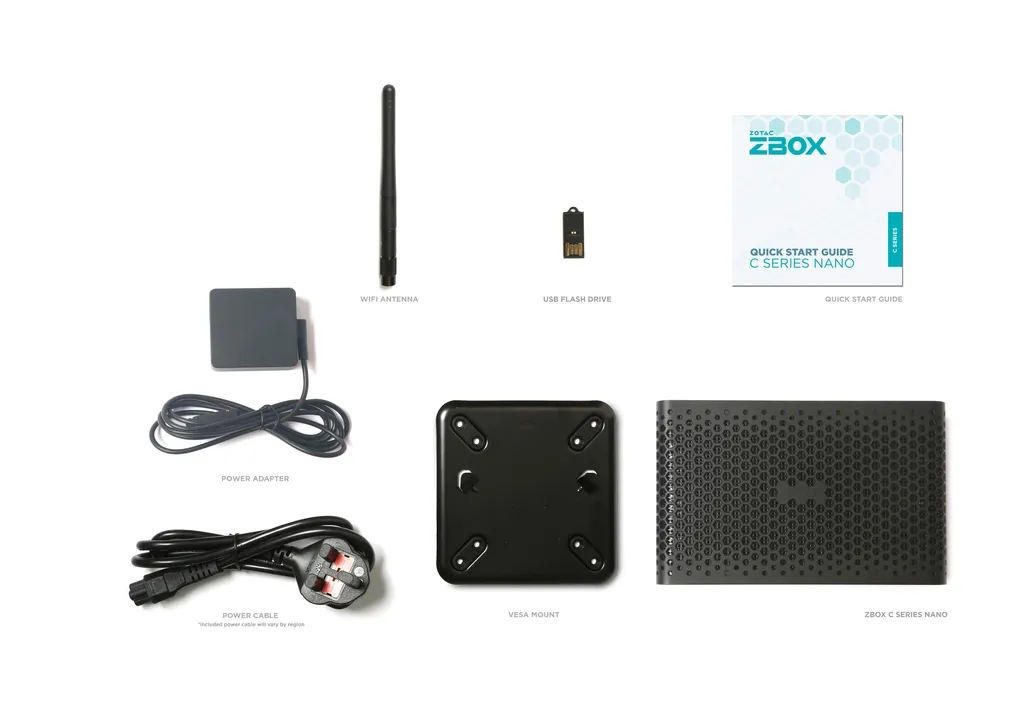 ZOTAC ZBOX CI669 Nano i7-1355U mini-PC barebone, mini, svart/vit