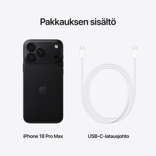Apple iPhone 18 Pro Max 256 GB, Svart