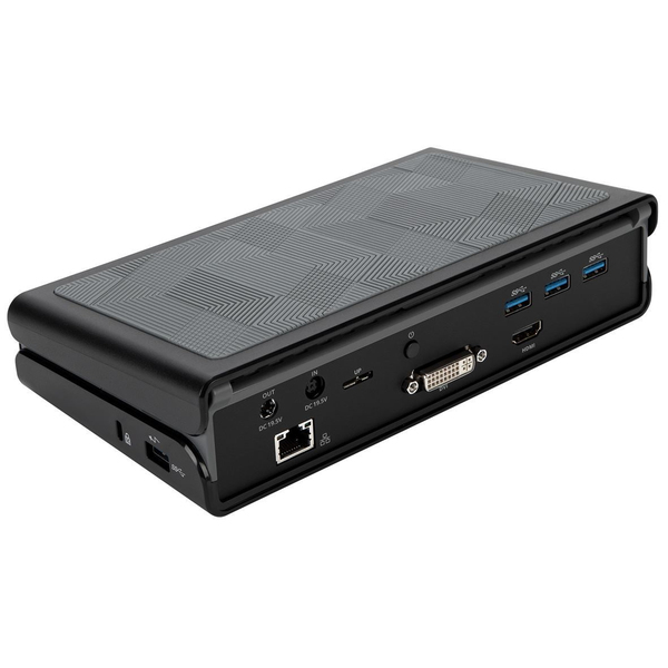 TARGUS UNIVERSAL DOCKING STATION WITH LAPTOP POWER, USB-A 3.0, SV 2K, DV 1K VIDEO, BLACK