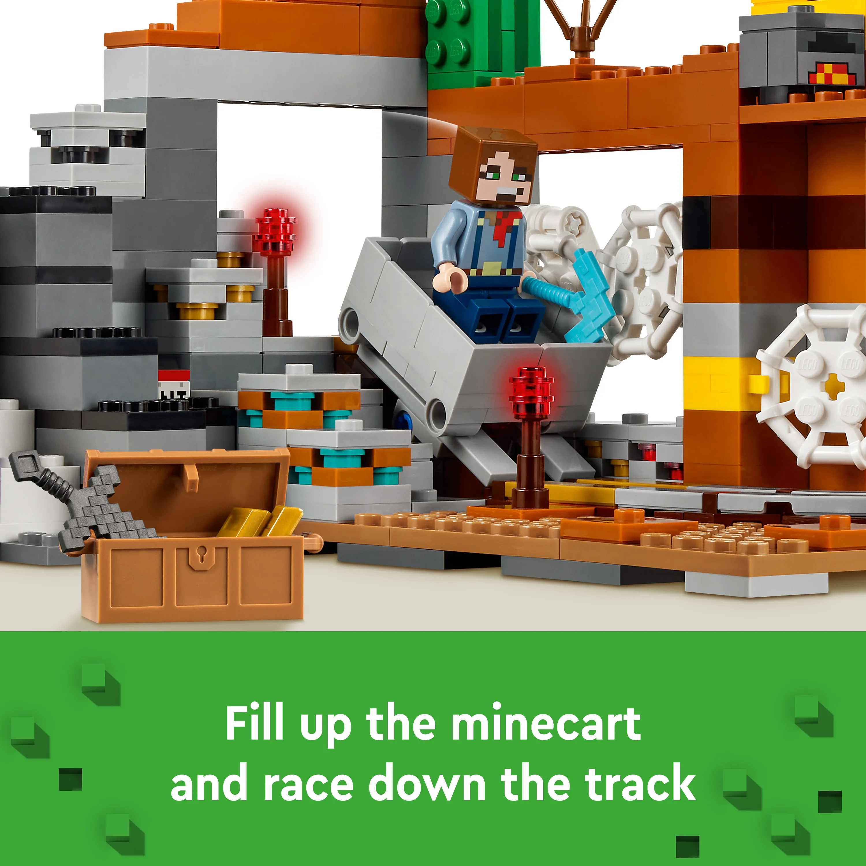 LEGO Minecraft Er&auml;maan kaivoskuilu 21263