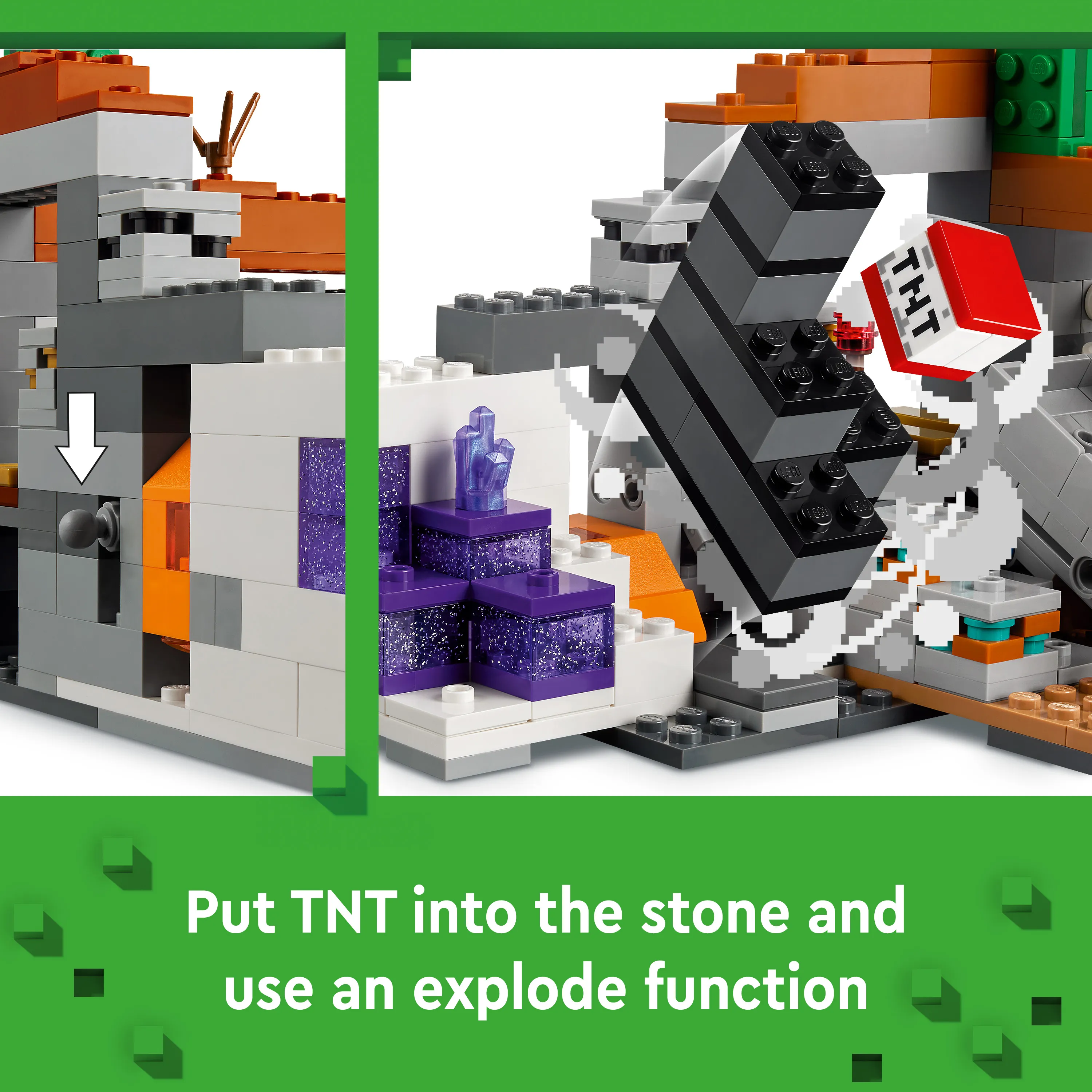 LEGO Minecraft Er&auml;maan kaivoskuilu 21263