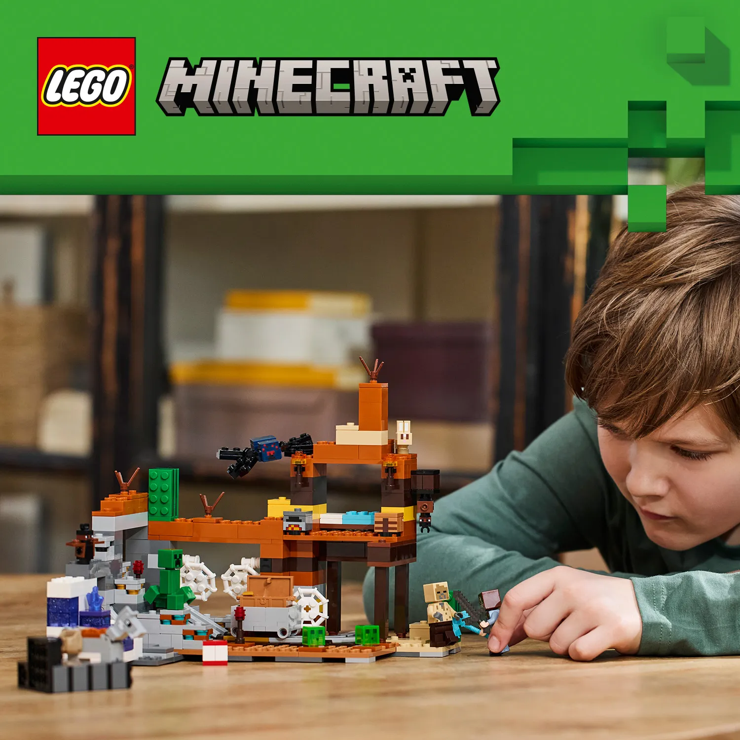 LEGO Minecraft Er&auml;maan kaivoskuilu 21263