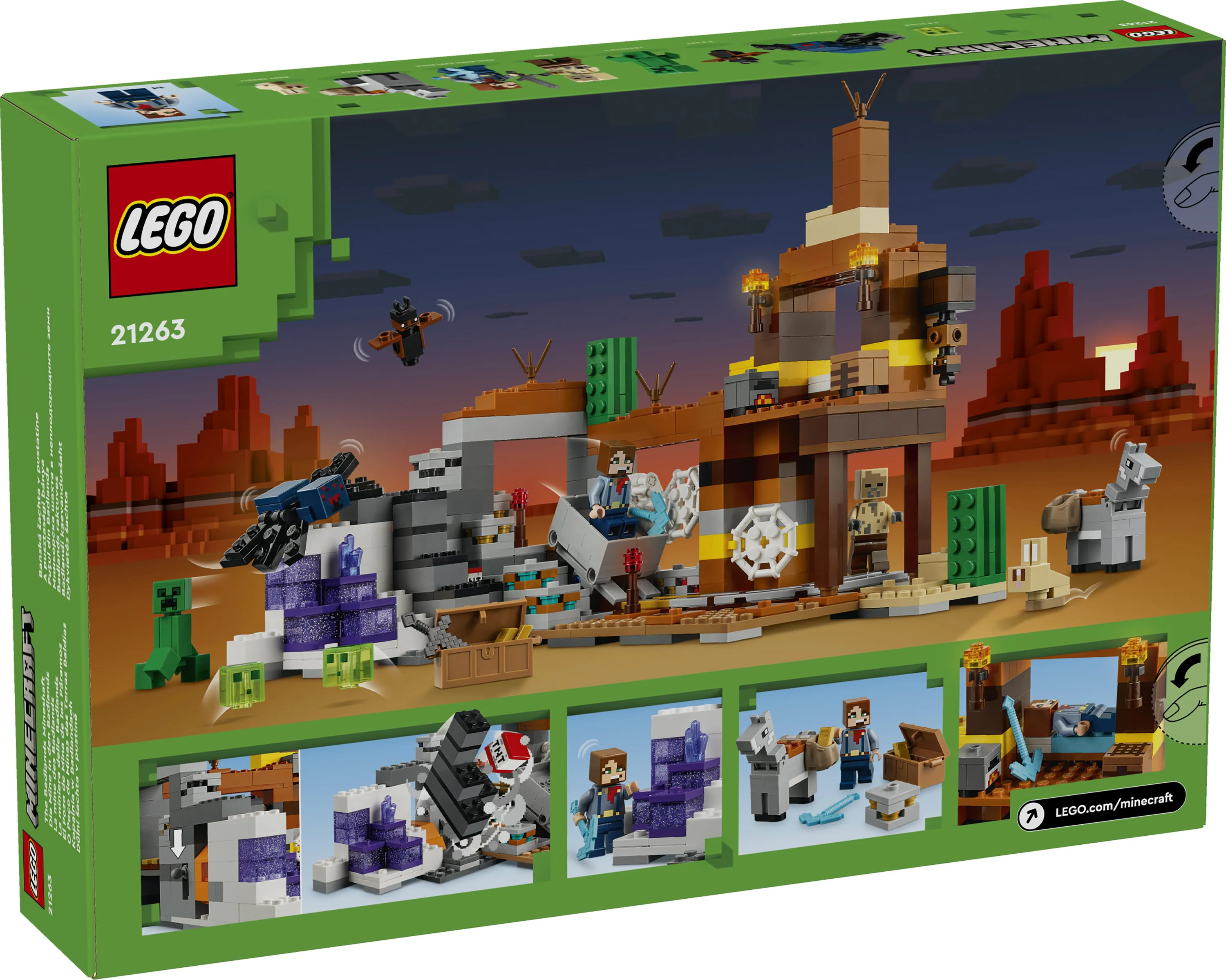 LEGO Minecraft Er&auml;maan kaivoskuilu 21263