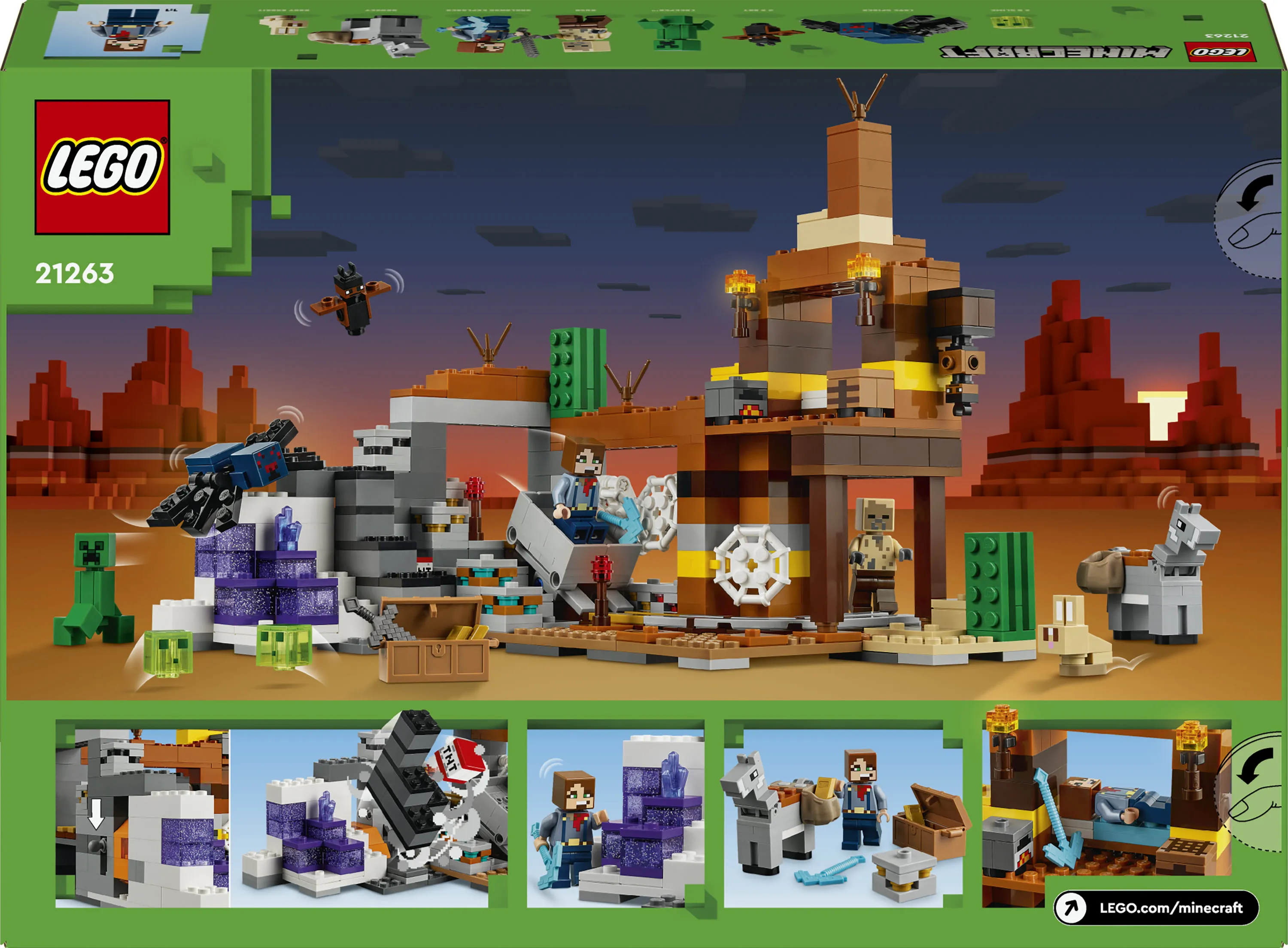 LEGO Minecraft Er&auml;maan kaivoskuilu 21263