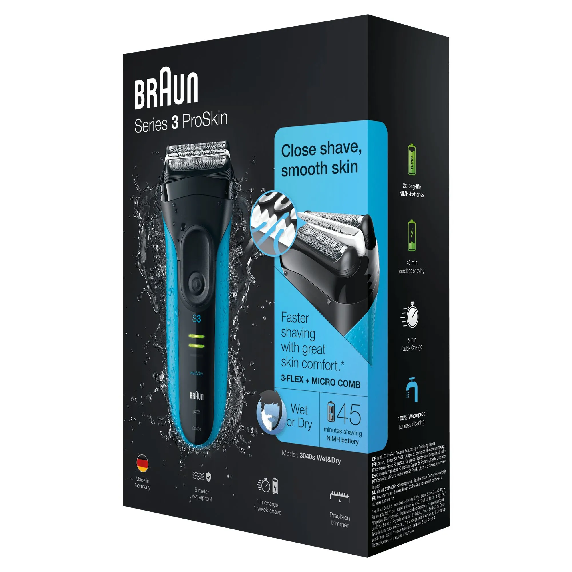 Braun Series 3 ProSkin 3040s -parranajokone