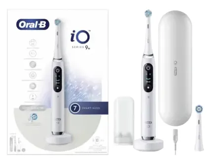 Oral-B iO Series 9N -sähköhammasharja, alabasterin valkoinen Oral-B iO Series 9N -sähköhammasharja, alabasterin valkoinen