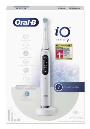Oral-B iO Series 9N -sähköhammasharja, alabasterin valkoinen Oral-B iO Series 9N -sähköhammasharja, alabasterin valkoinen