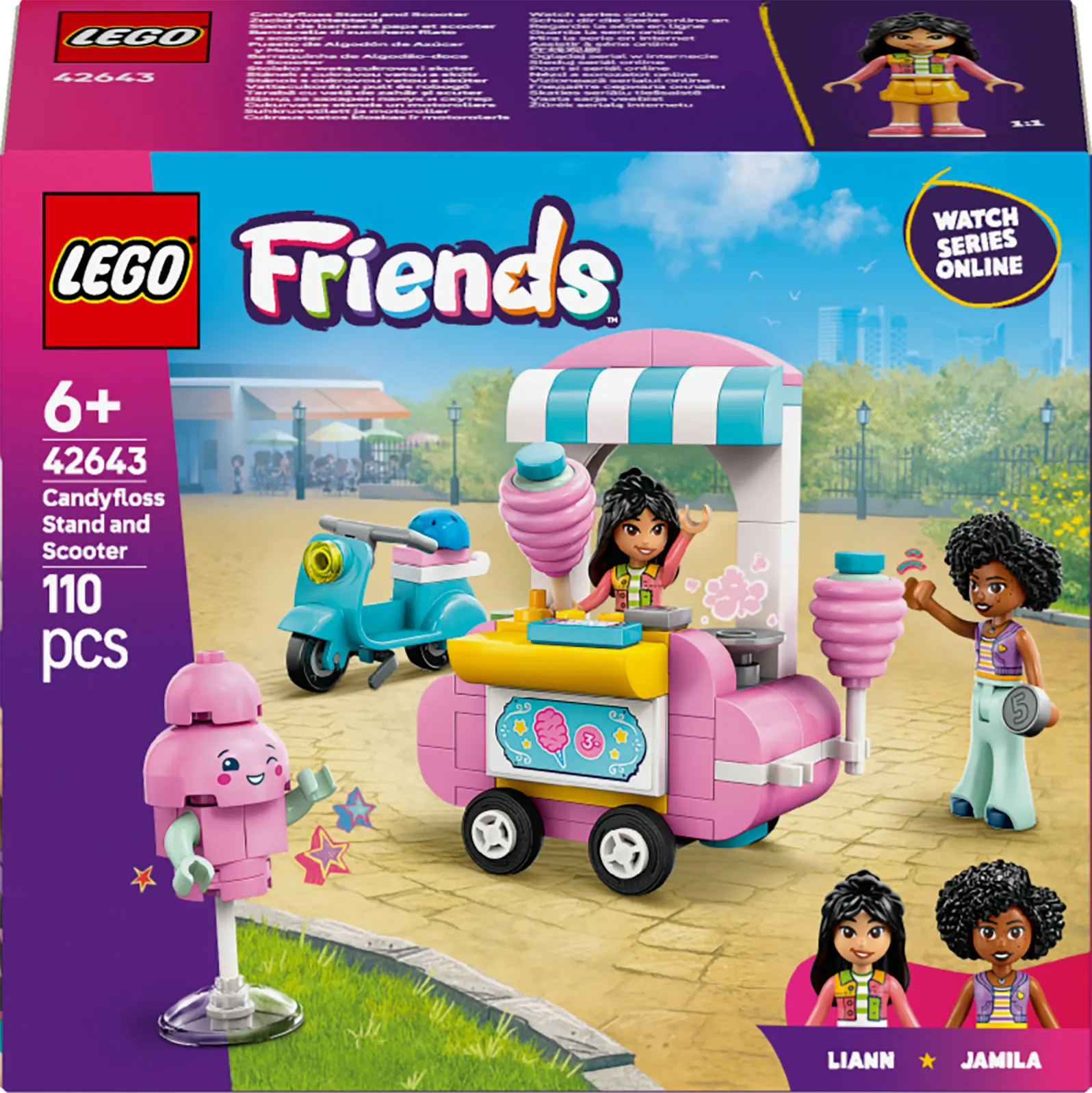 LEGO Friends Sockervaddsstånd och skoter 42643