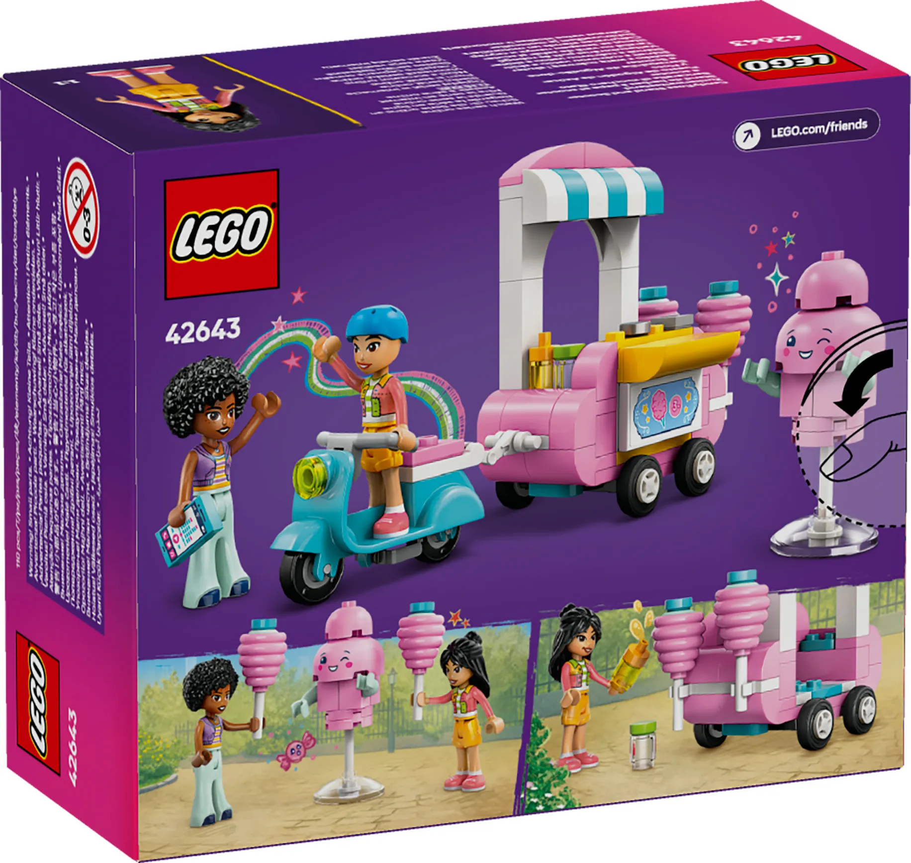 LEGO Friends Sockervaddsstånd och skoter 42643 LEGO Friends Sockervaddsstånd och skoter 42643
