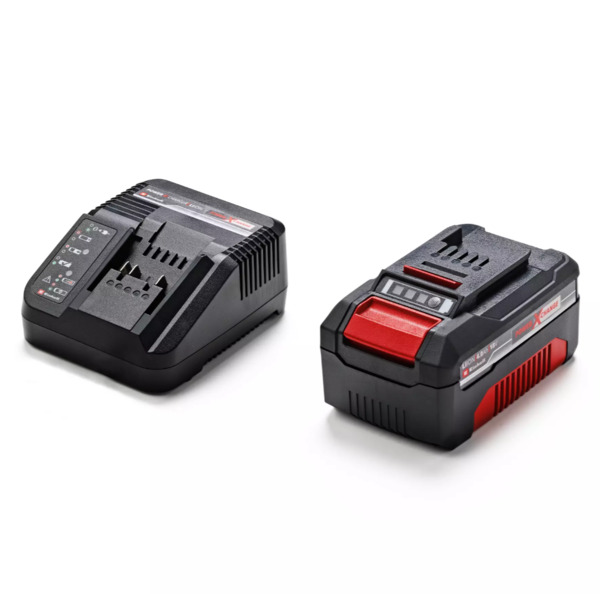 EINHELL Power X-Change &ndash; batteridriven vinkelslip 18 V, 18/115, inkl. batteri 4,0 Ah och laddare