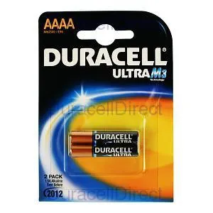 Duracell battery aaaa lr8d425 mn2500b2 ultra m3