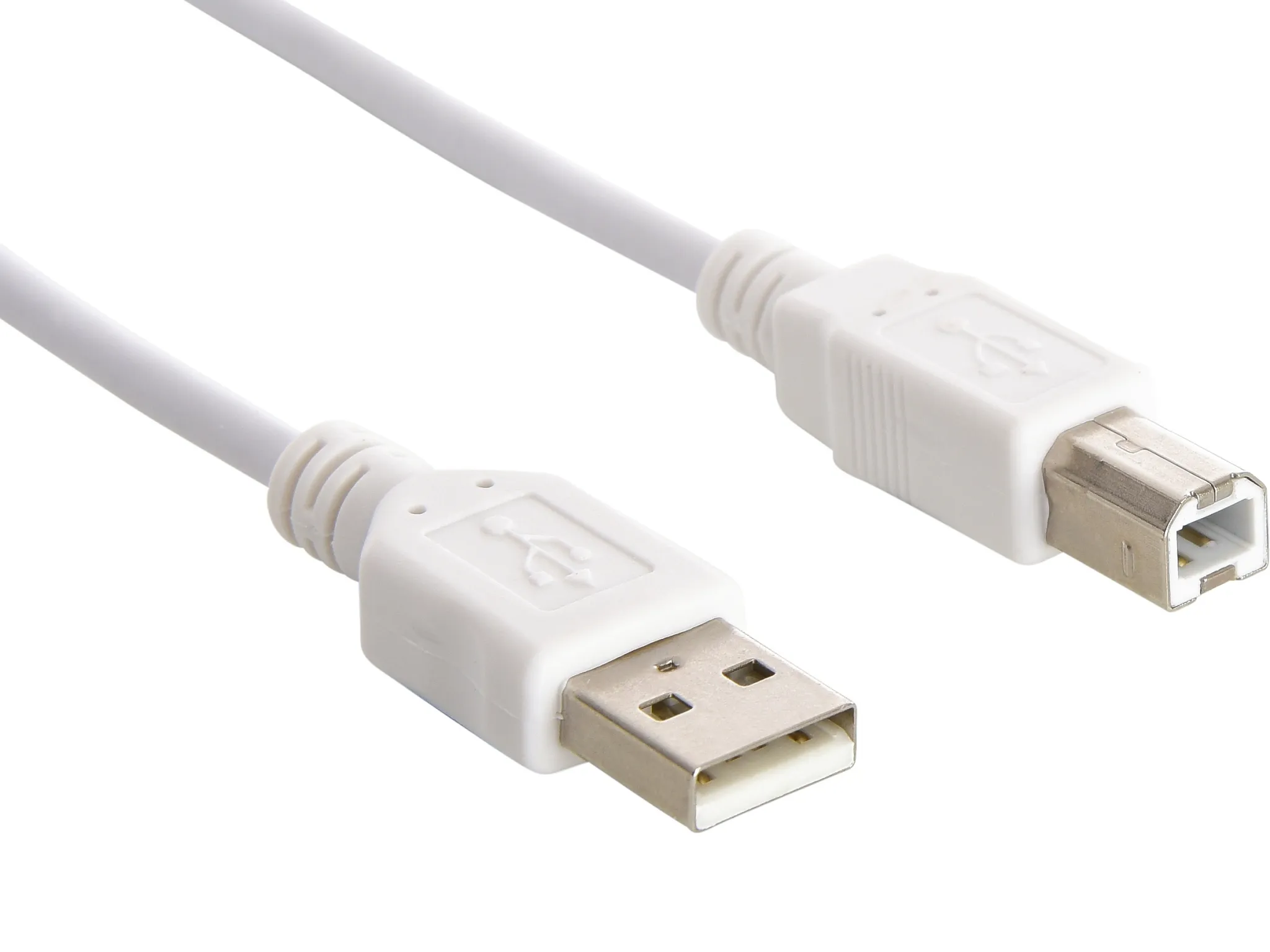Sandberg USB-A - USB-B - cable, 1.8 m, White