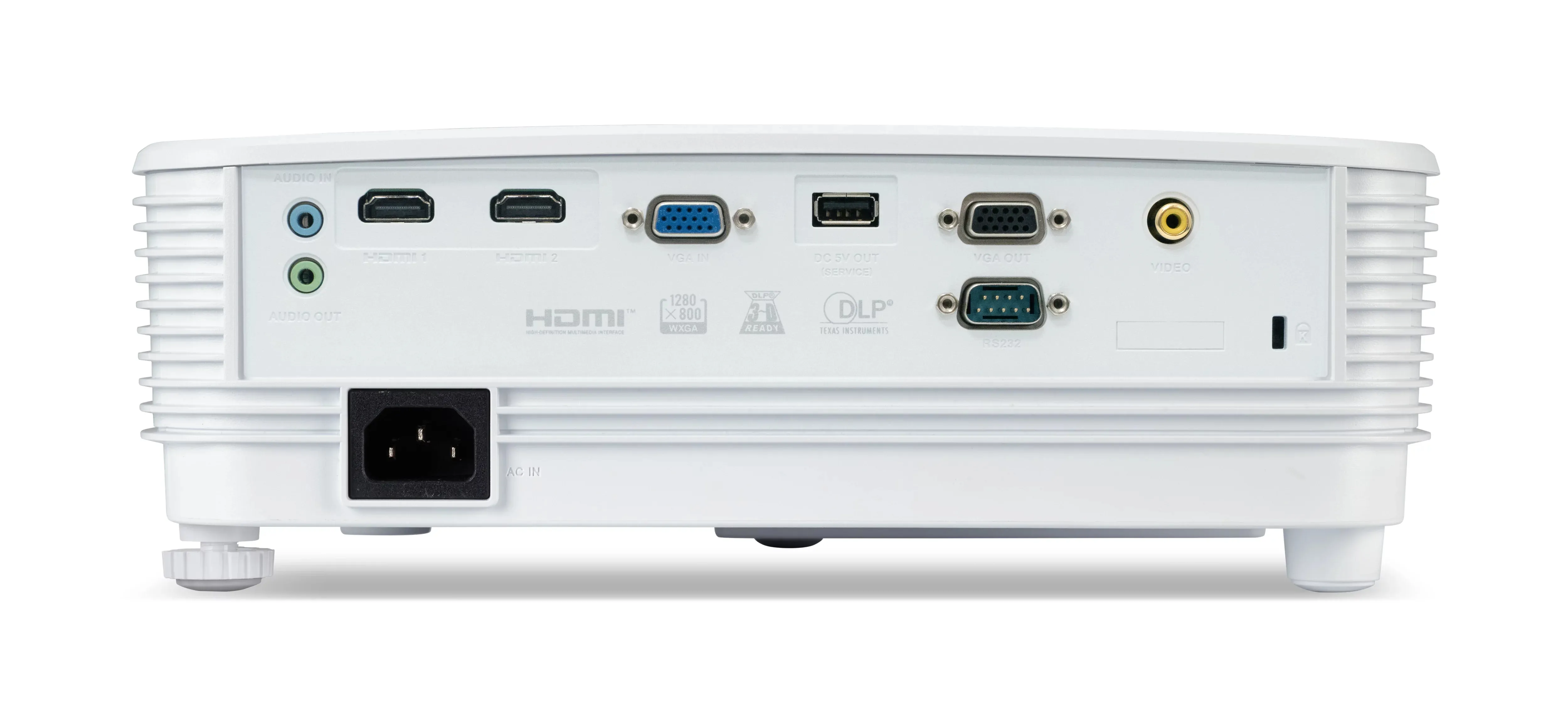 Acer P1357Wi DLP WXGA 4800 ANSI lm -projektori, valkoinen