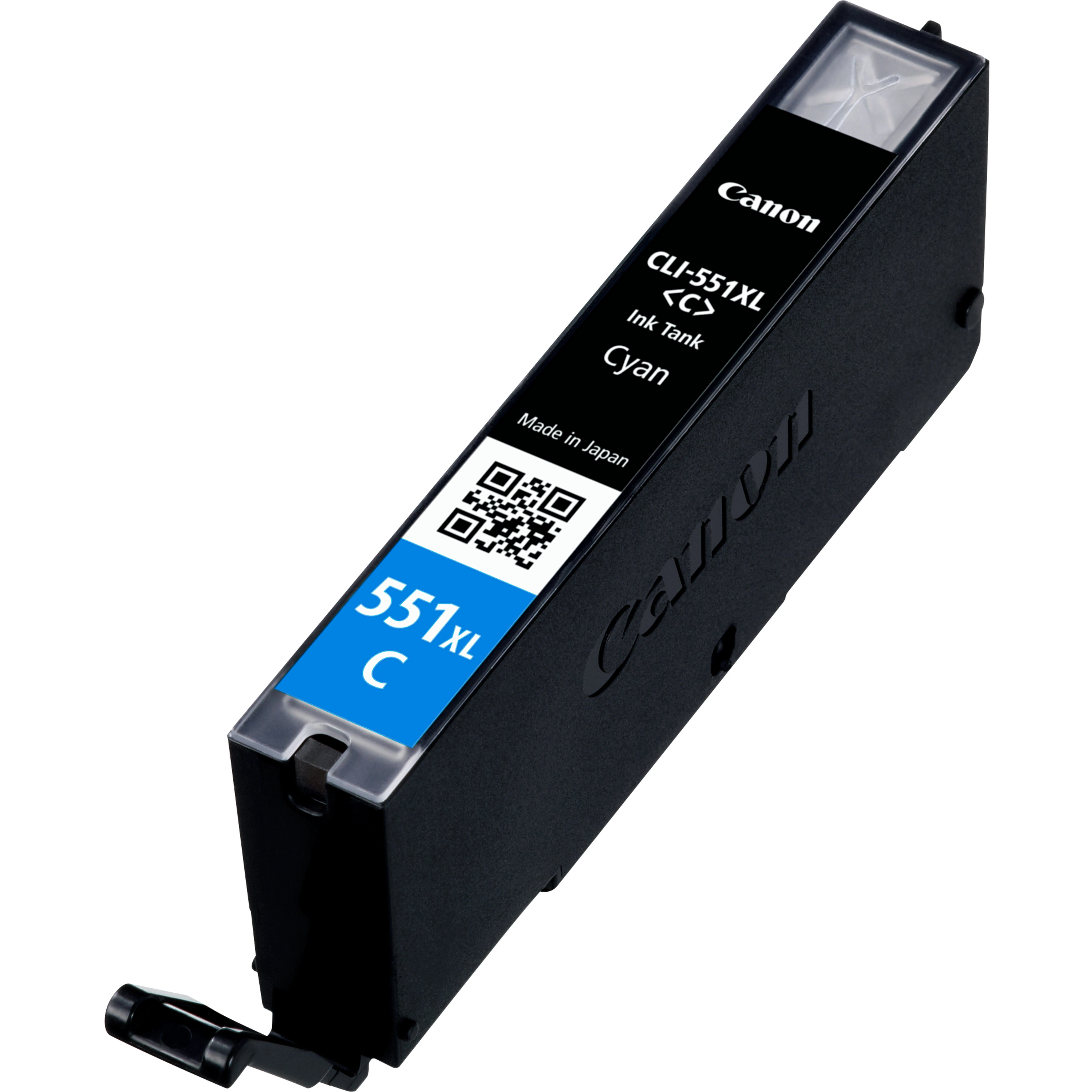 Canon CLI-551C XL - Tuottoisa - sinivihre&auml; - alkuper&auml;inen - mustes&auml;ili&ouml; malleihin PIXMA iP8750, iX6850, MG5550, MG5650, MG5655, MG6450, MG6650, MG7150, MG7550,