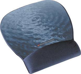 3M Precise - mousepad with wrist rest, 221x234 mm, Blue