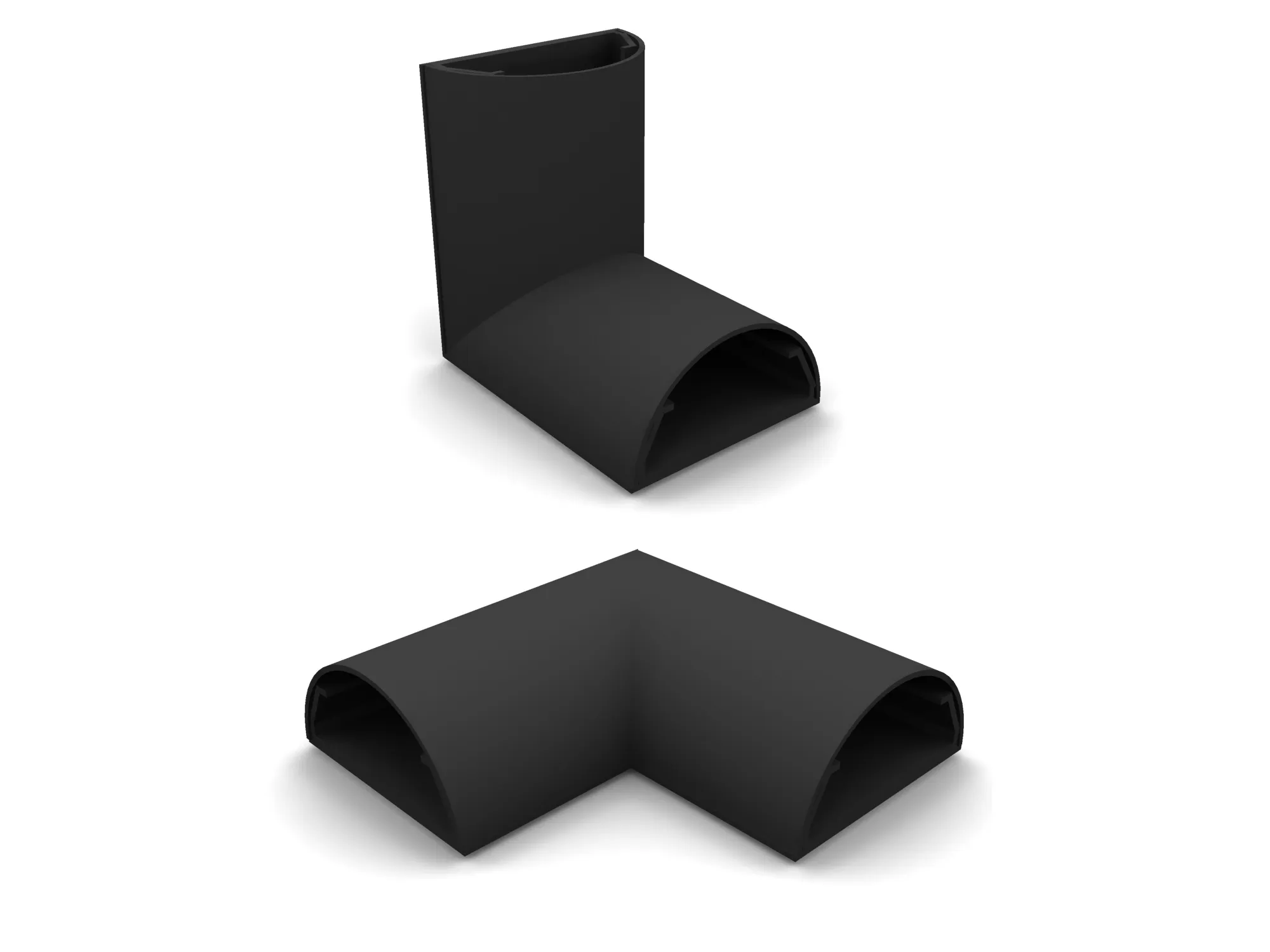 M Cable Cover L and C Joint Black 50mm
